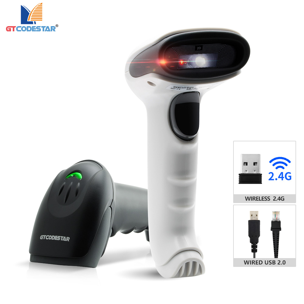 Barcode Scanner Wireless - GTCODESTAR X-9701C Handheld draadloze 2.4G barcodescanner