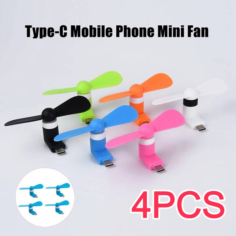 Electronic Gadgets - 4/2/1 stuks Type-C Mini Draagbare Microventilator