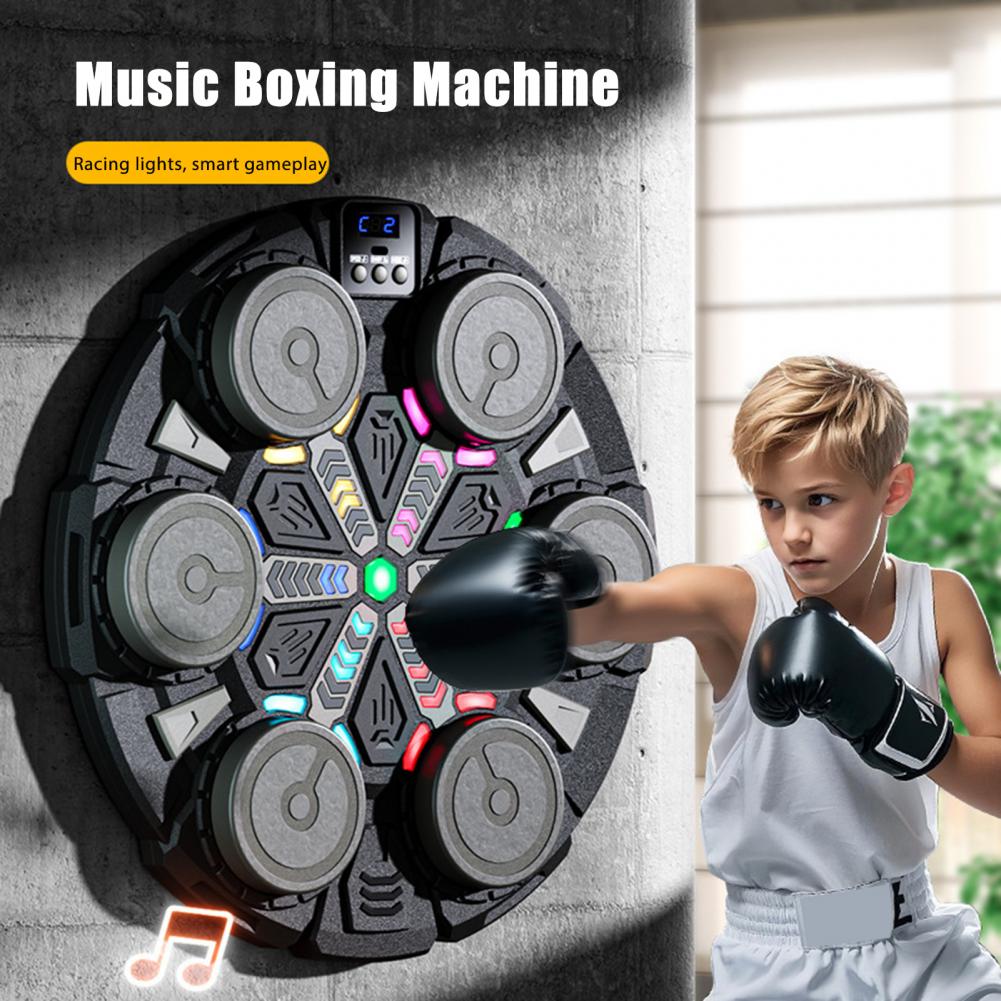 Led Gloves Music - 35cm Muziek Boksmachine Met Handschoenen Wandmontage