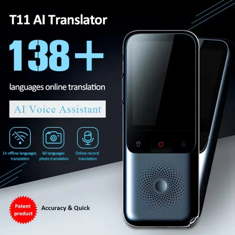 Portable Translator Device - T11 Smart Translator 138 Talen Offline