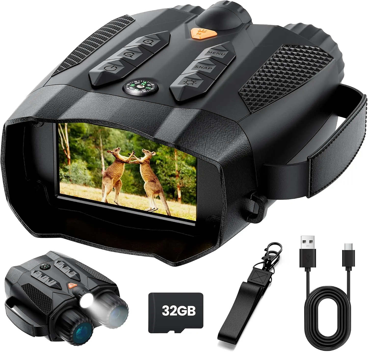 Cool Electronics Gadgets For Men - Nachtzichtbrillen voor volwassenen, 4K: tactische verrekijker