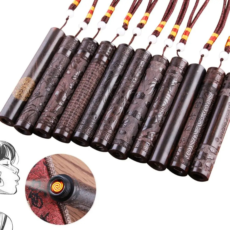 Electronics And Gadgets With I - Creatieve Carving Sandelhout Elektronische Aansteker Draagbare