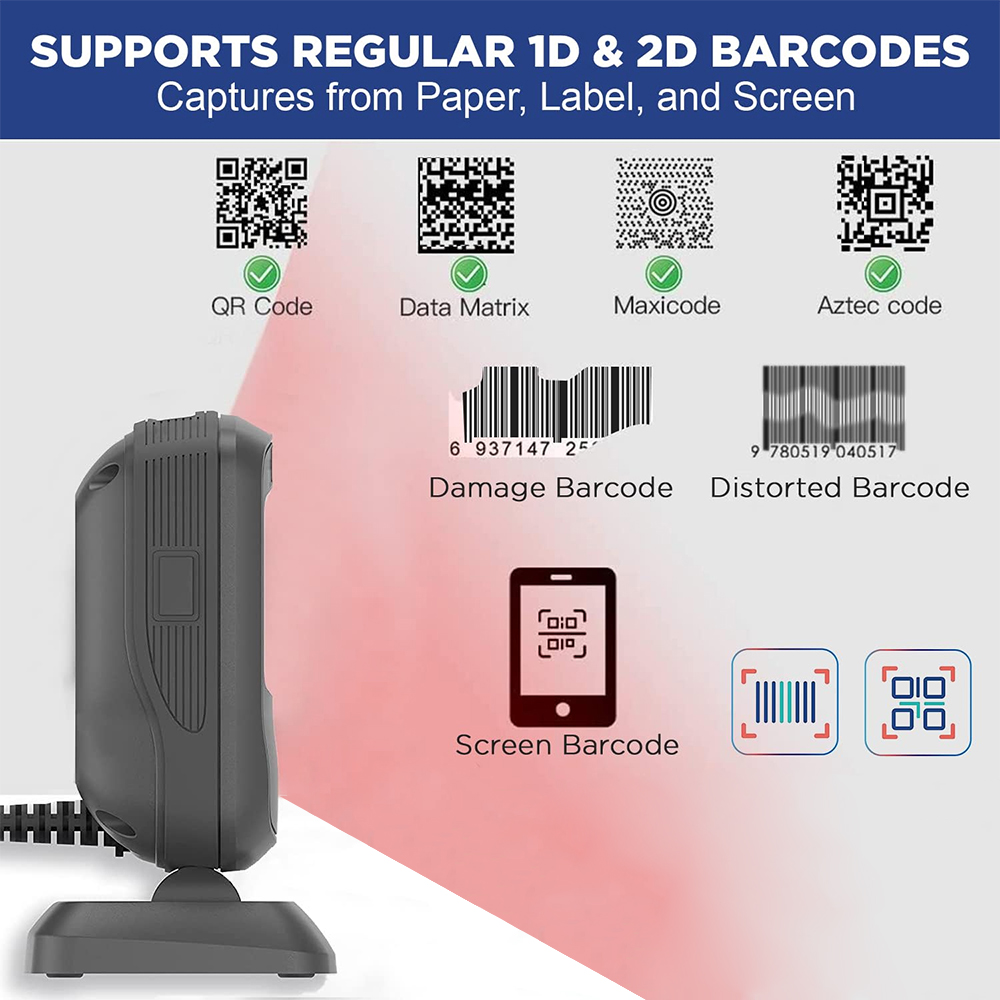 Scanner Draadloze desktop 2D b - Barcode Scanner Wireless recensie en prijs